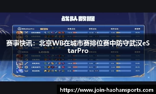赛事快讯：北京WB在城市赛排位赛中防守武汉eStarPro
