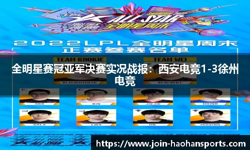 全明星赛冠亚军决赛实况战报：西安电竞1-3徐州电竞